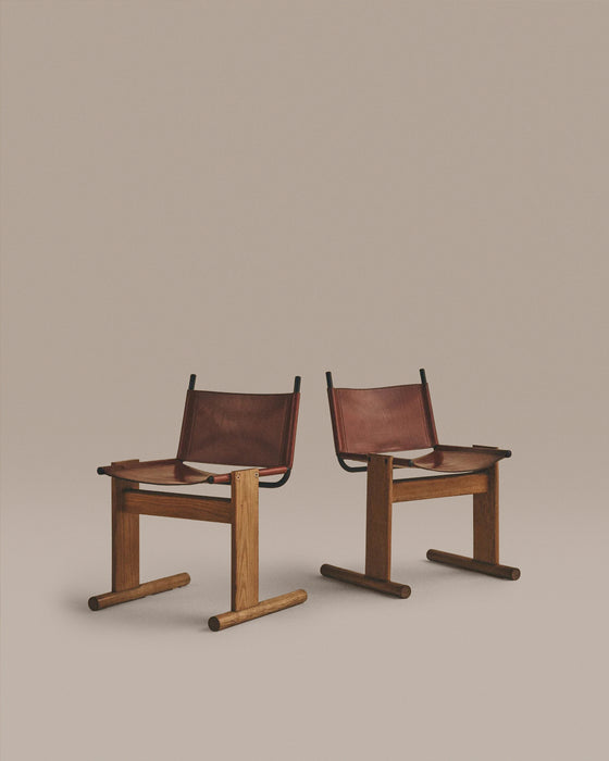 Leather Sled Chairs