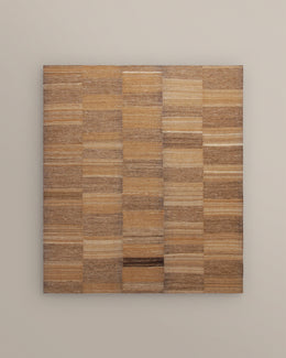Mazandaran Beige Checkered Kilim