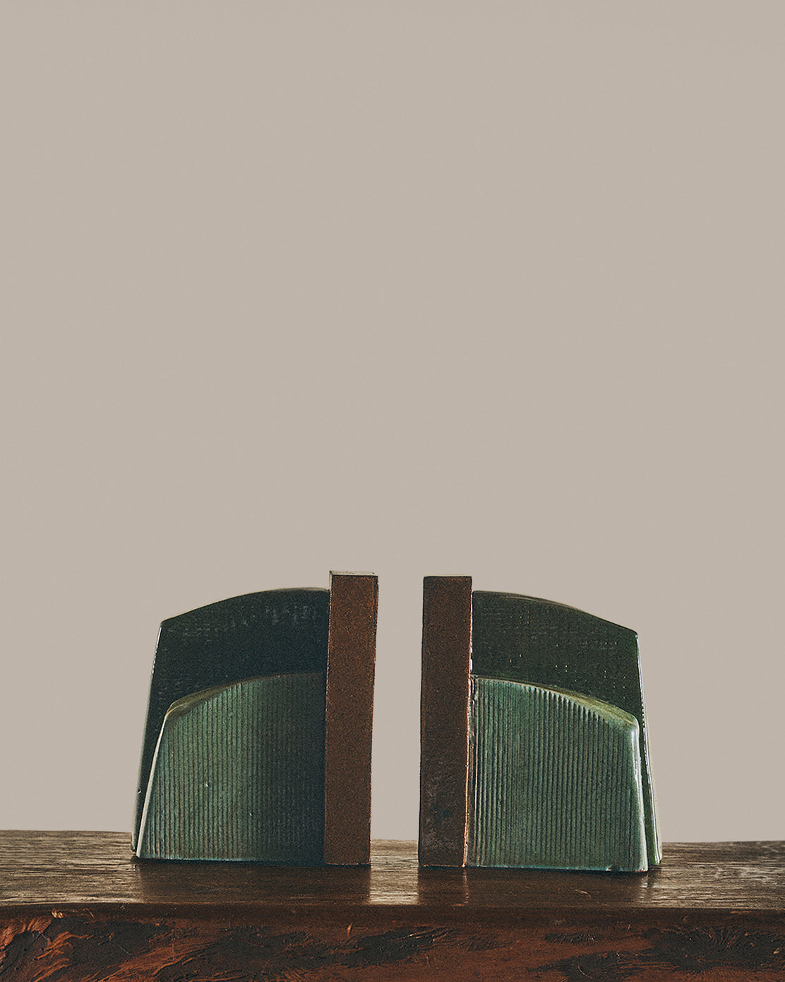 Mint Textured Bookends