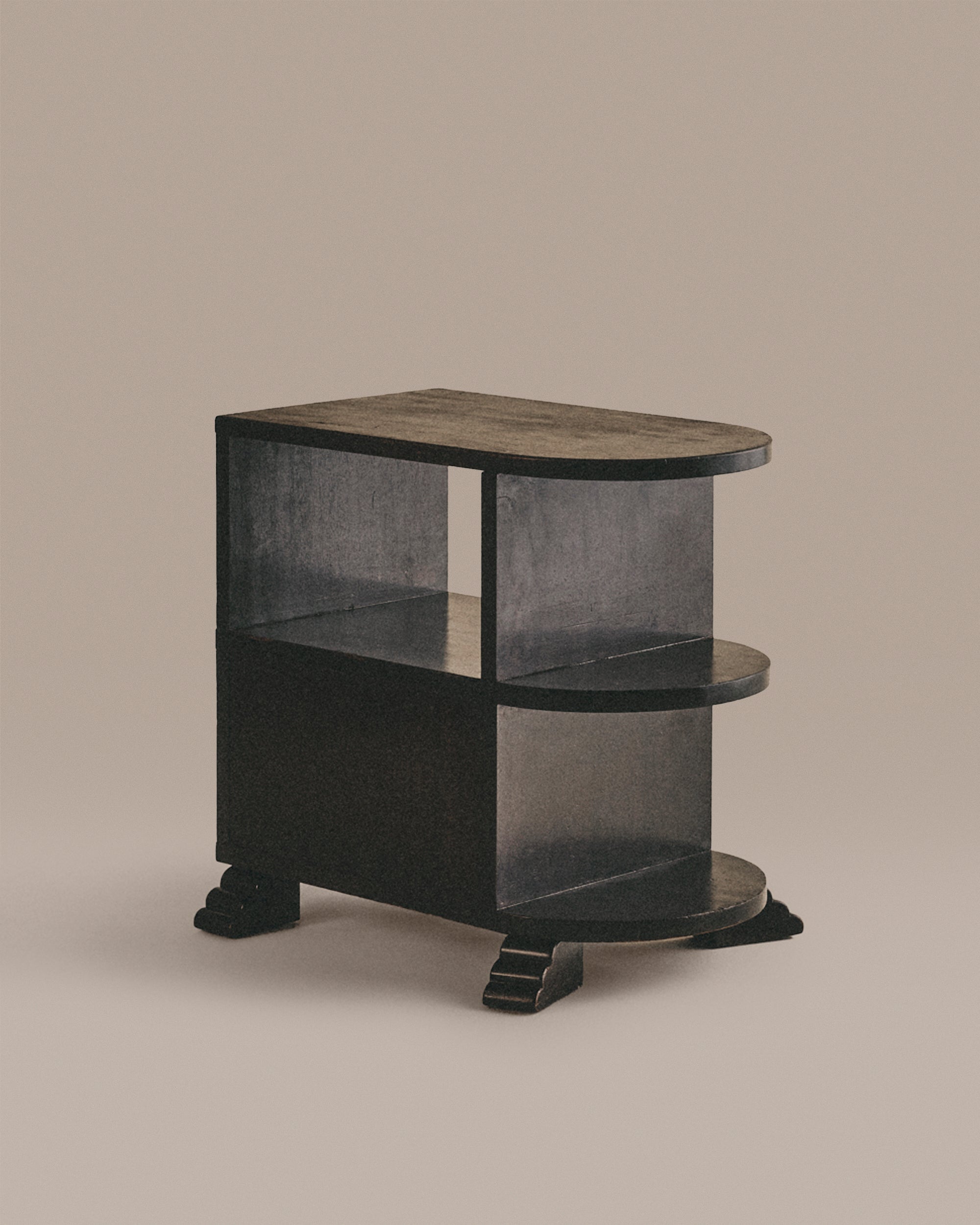 Modernist Table with Shelving