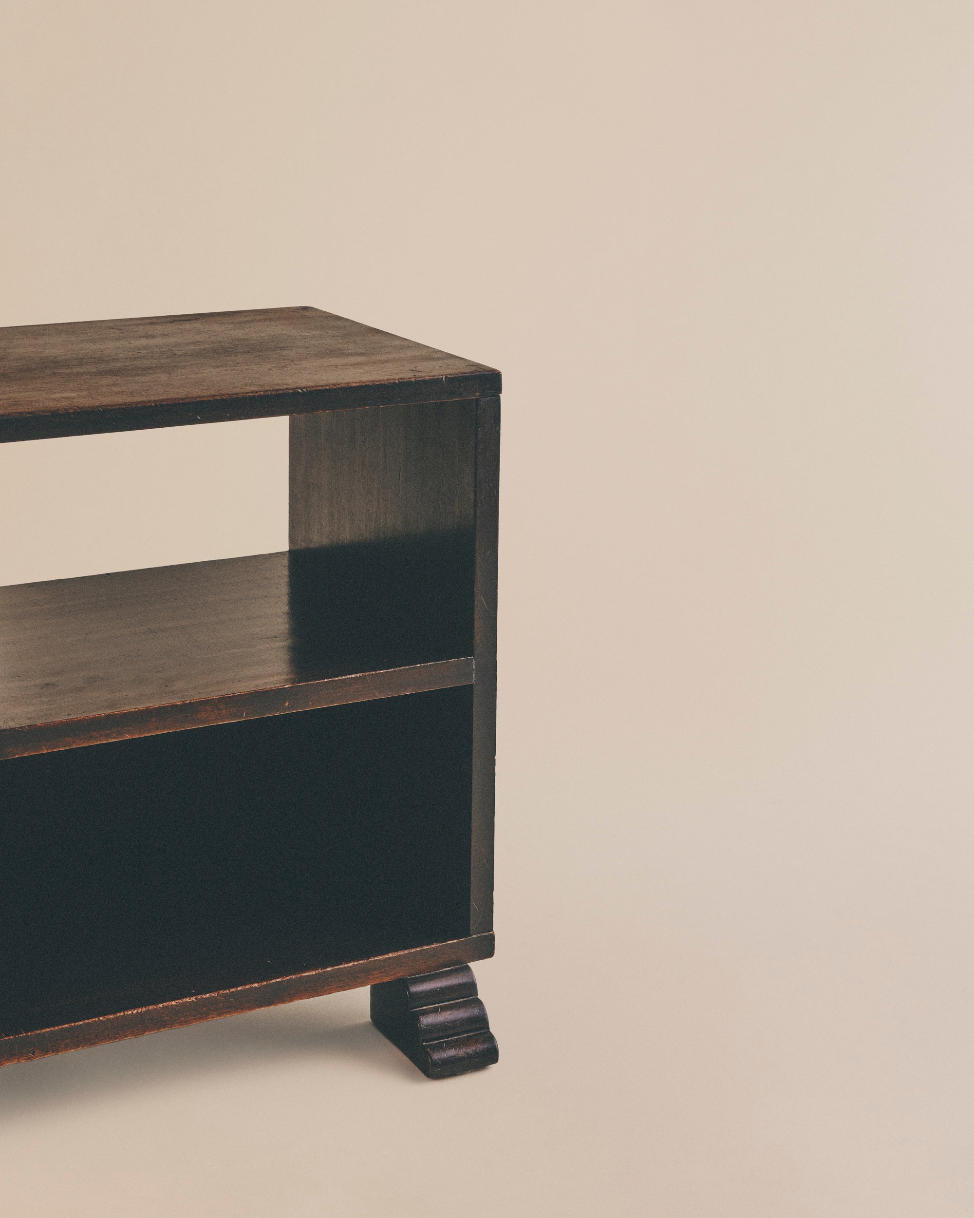 Modernist Table with Shelving
