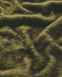 Mohair Throw in Green and Darker Green