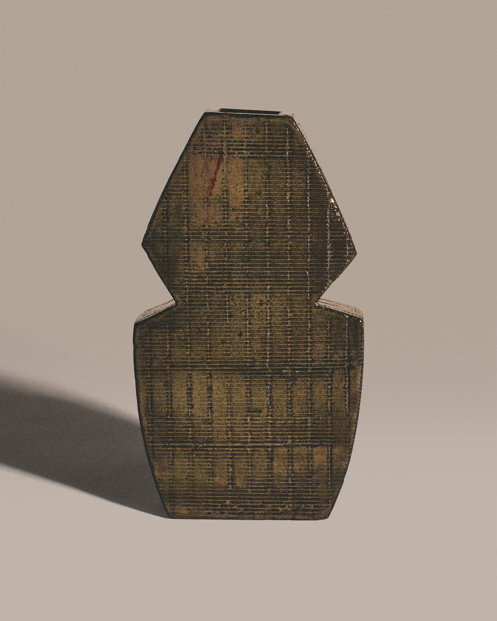 Mossy Stacked Vase