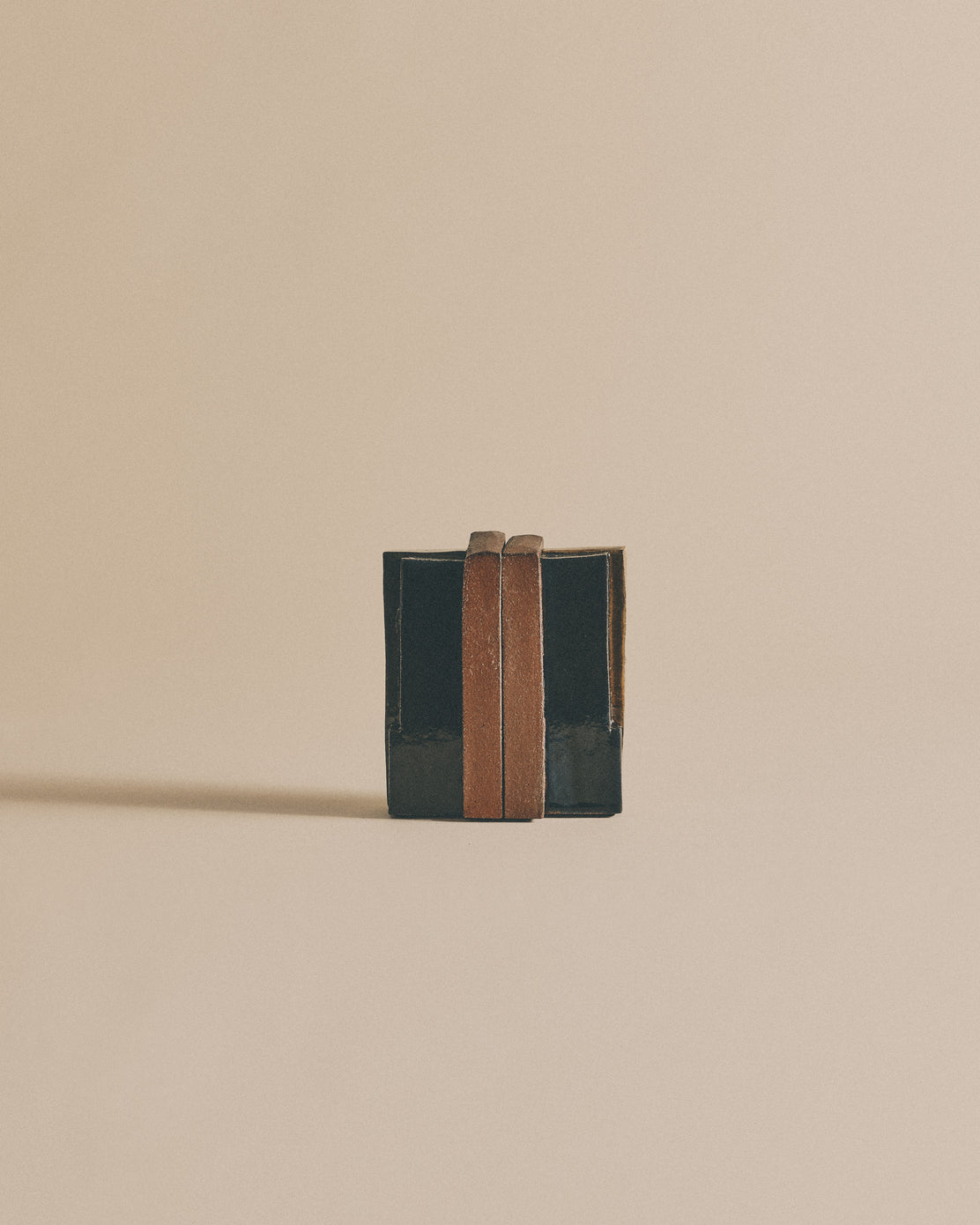 Navy Turmeric & Green Slab Bookends