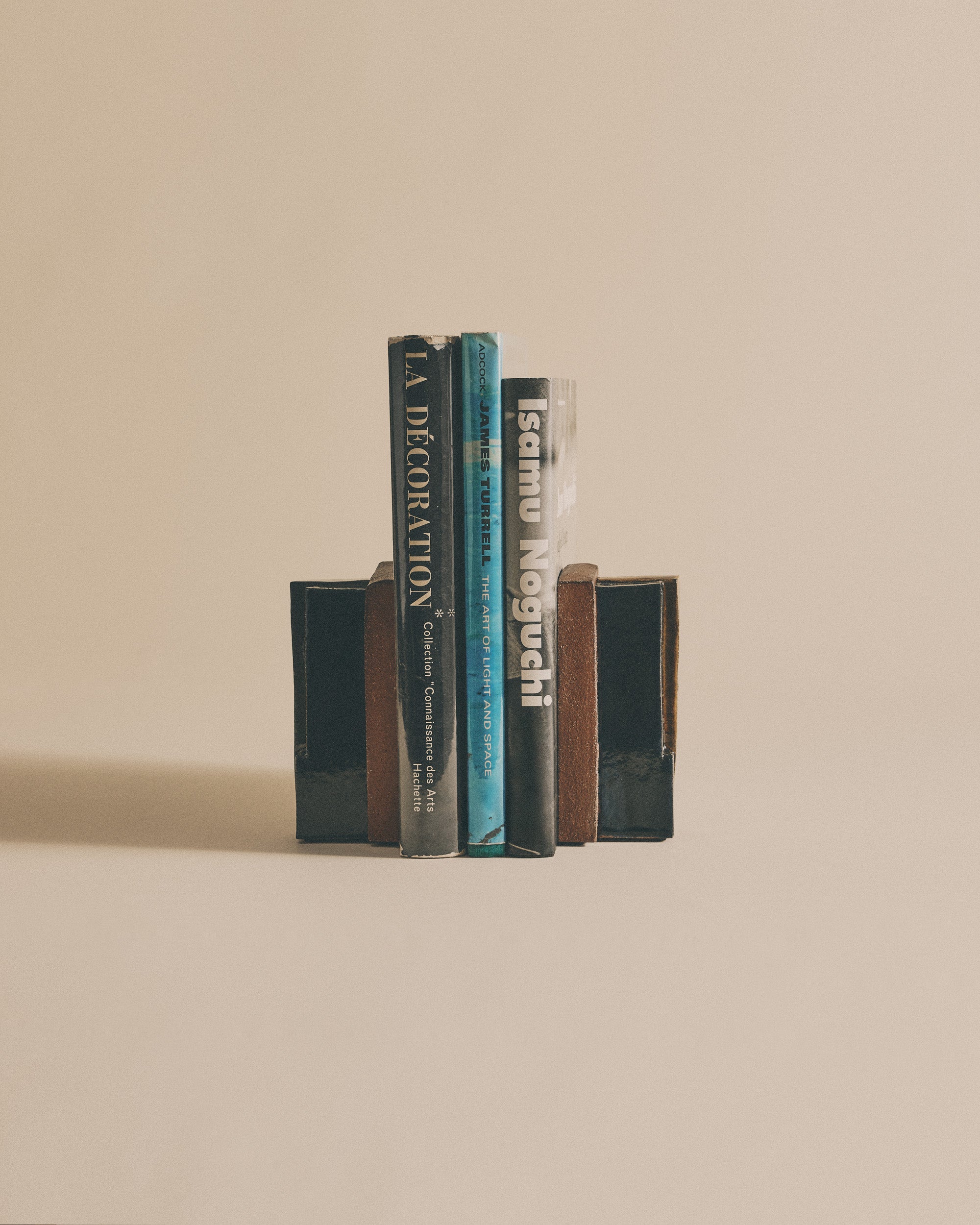 Navy Turmeric & Green Slab Bookends