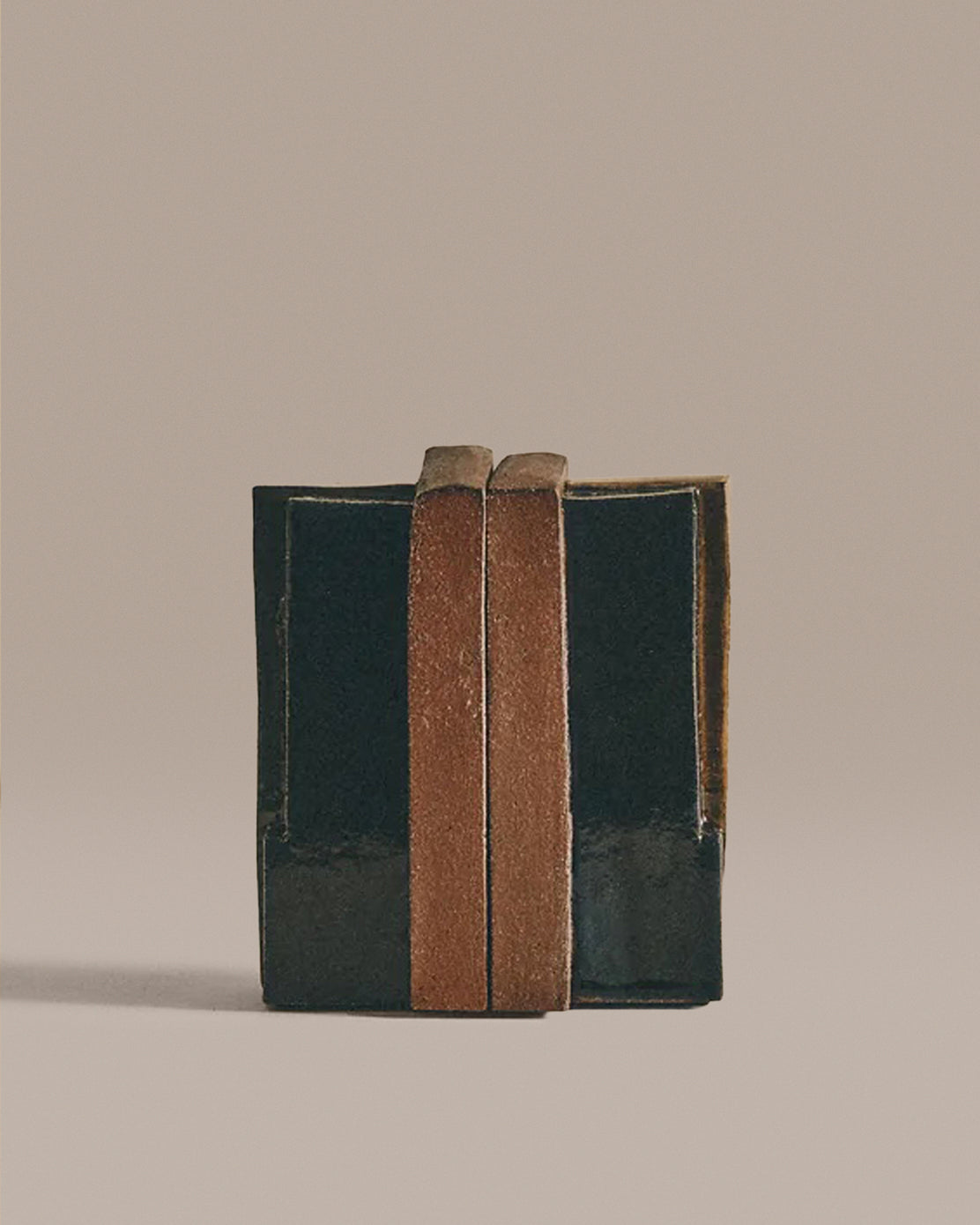 Navy Turmeric & Green Slab Bookends