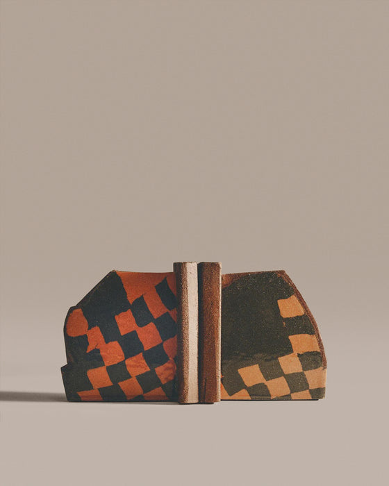 Orange and Green Bookends