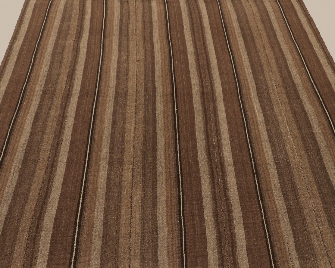 Palas Bidjari Brown Stripe Kilim