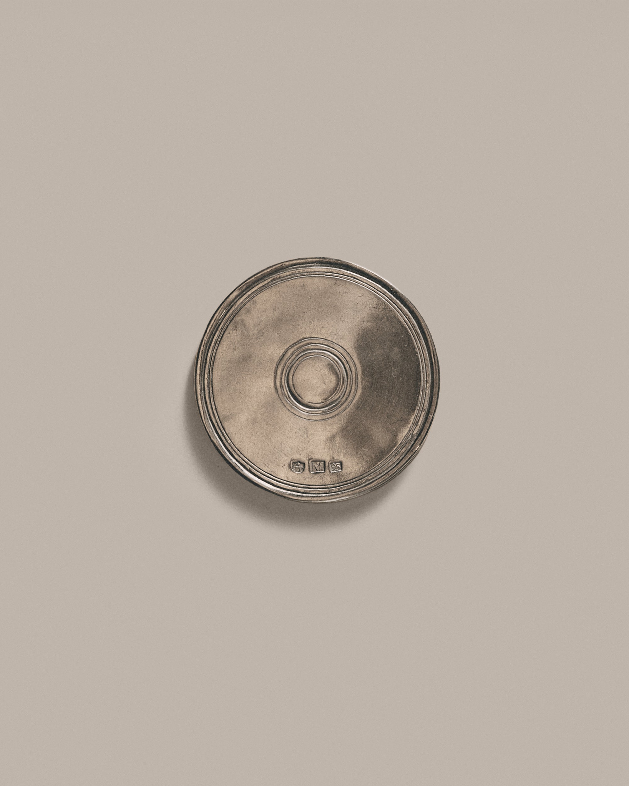 Pewter Round Bottle Coaster
