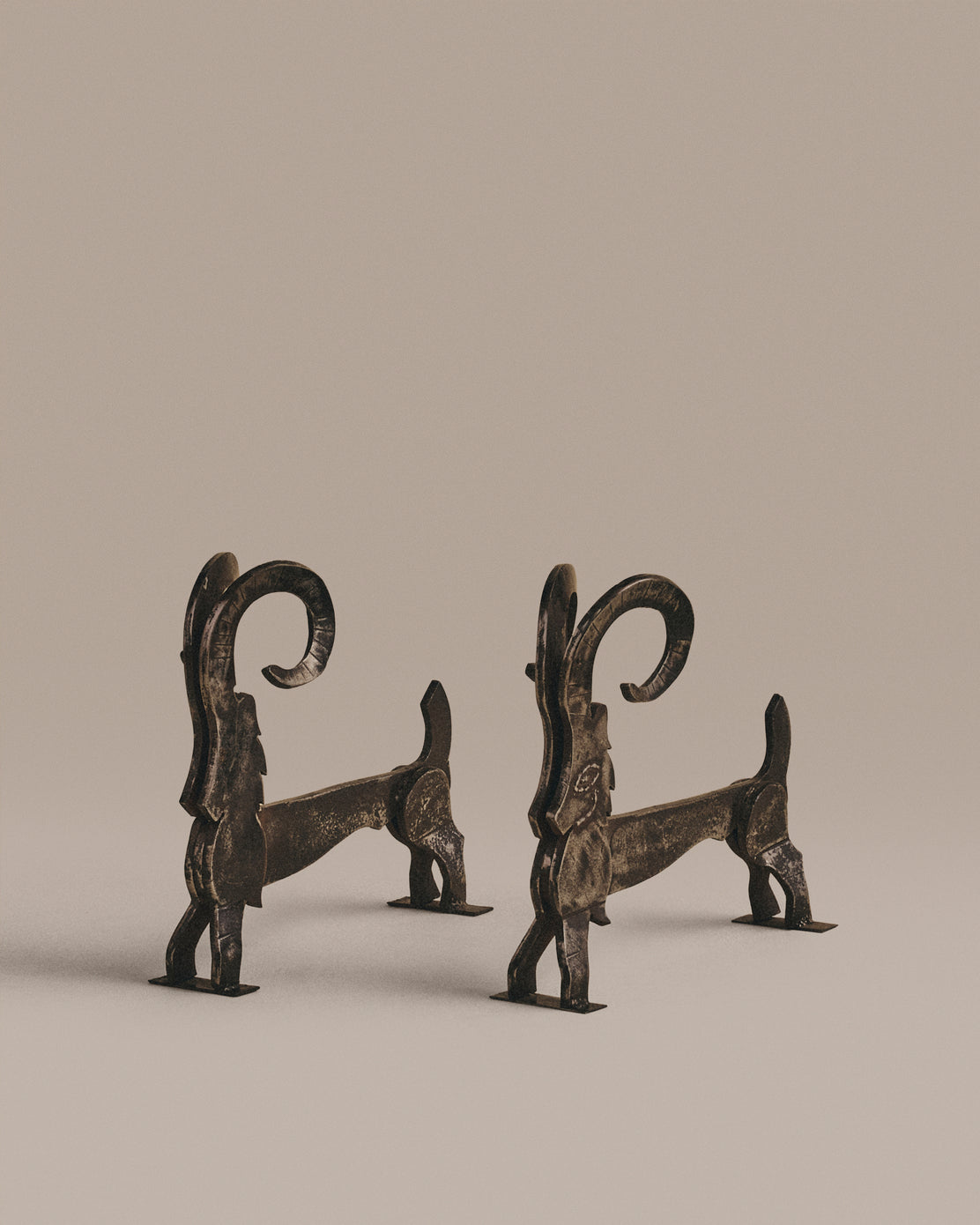 Ram Andirons
