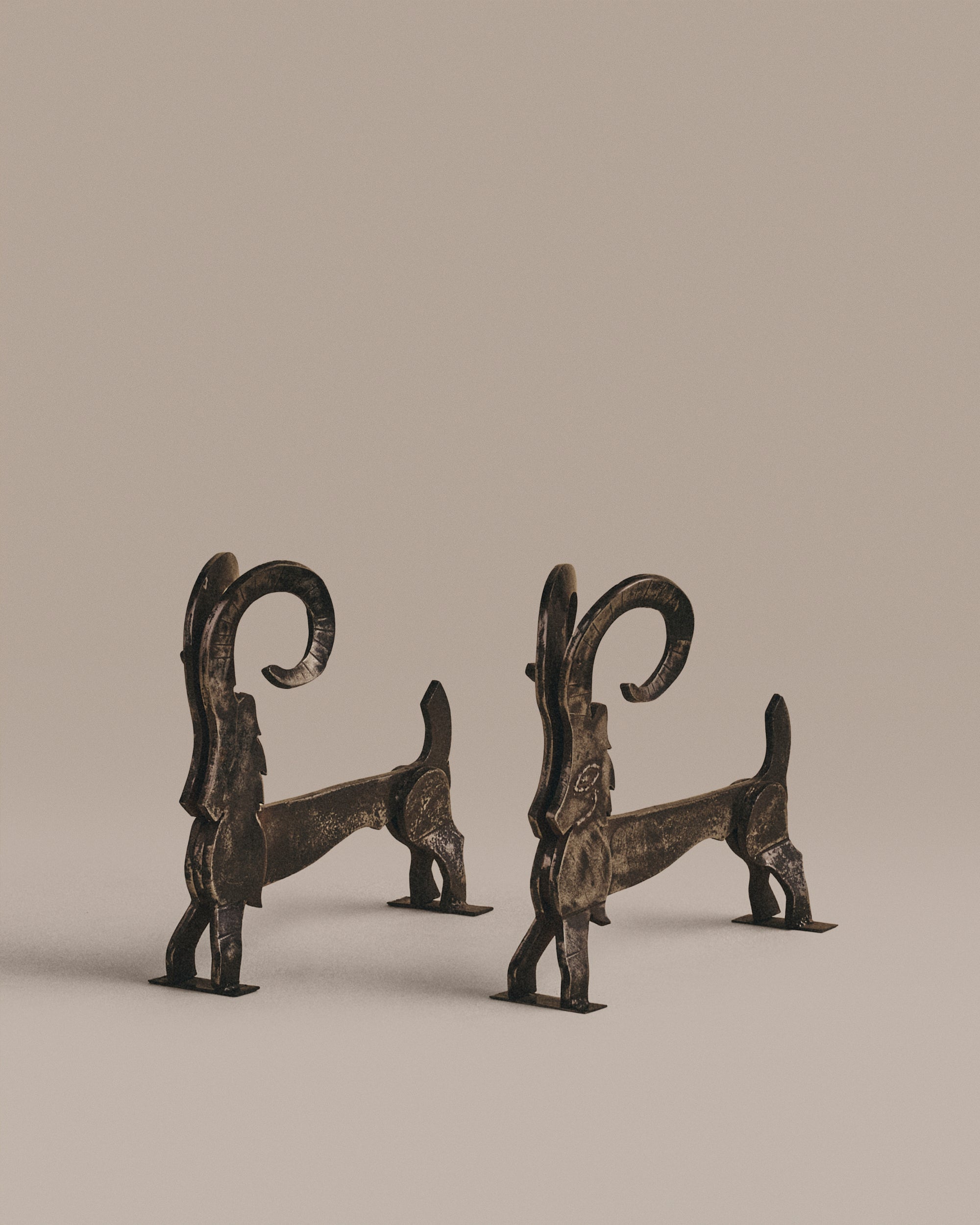 Ram Andirons