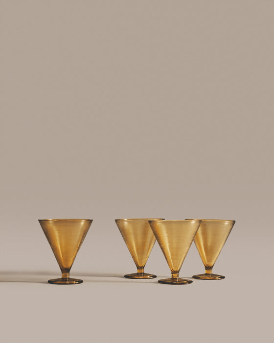 Ribbed Dessert Glasses