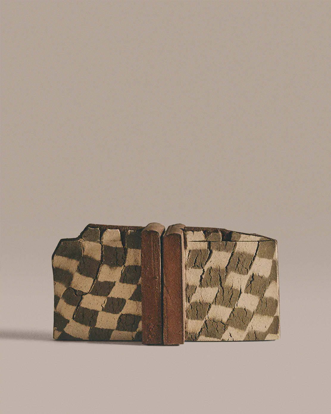 Sage and Ivory Nerikomi Bookends