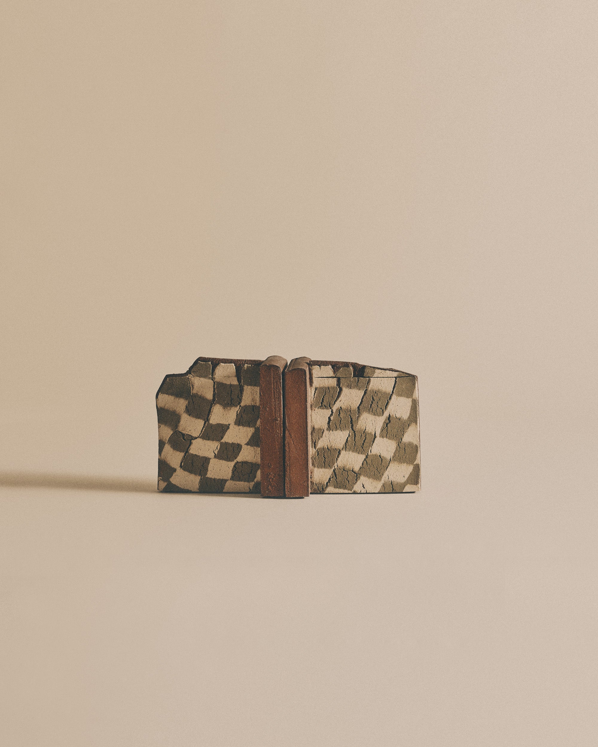 Sage and Ivory Nerikomi Bookends