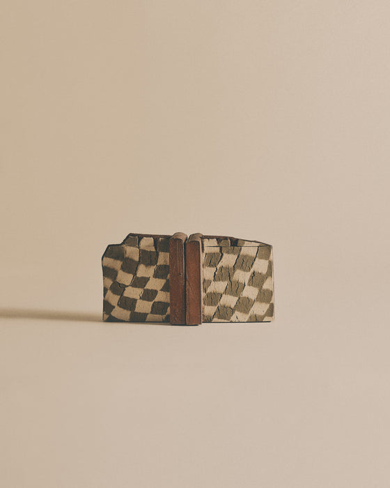 Sage and Ivory Nerikomi Bookends