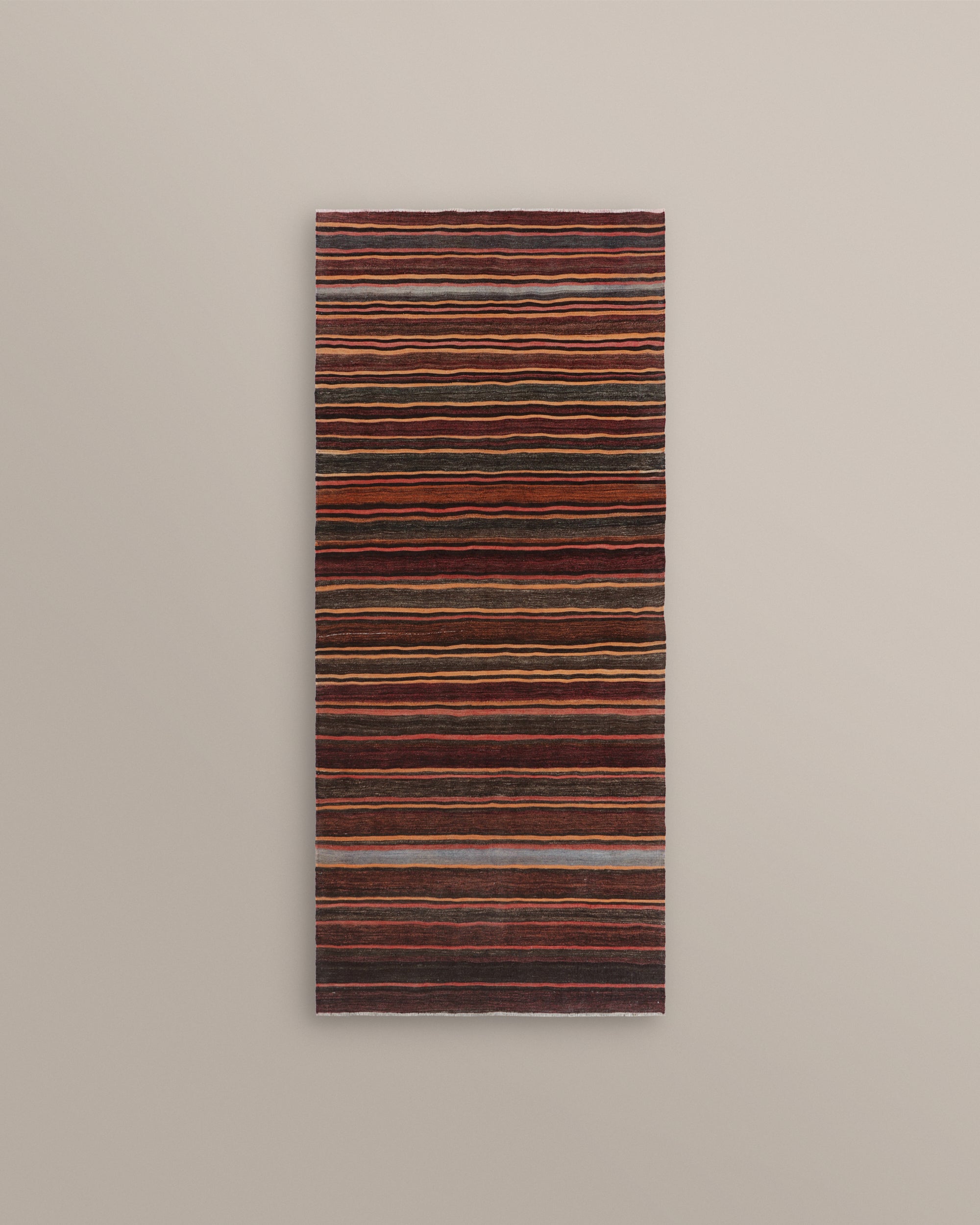 Shahsavan Red and Brown Stripe Runner