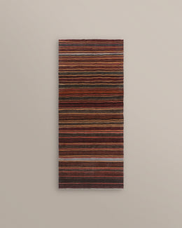 Shahsavan Red and Brown Stripe Runner