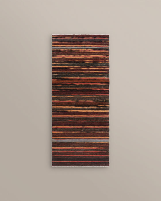 Shahsavan Red and Brown Stripe Runner