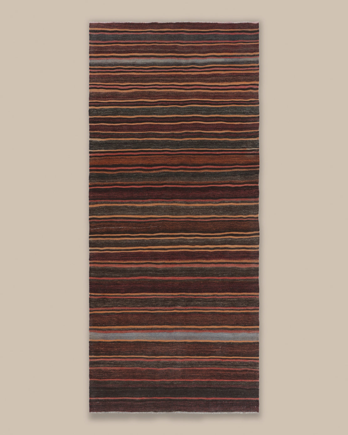 Shahsavan Red and Brown Stripe Runner