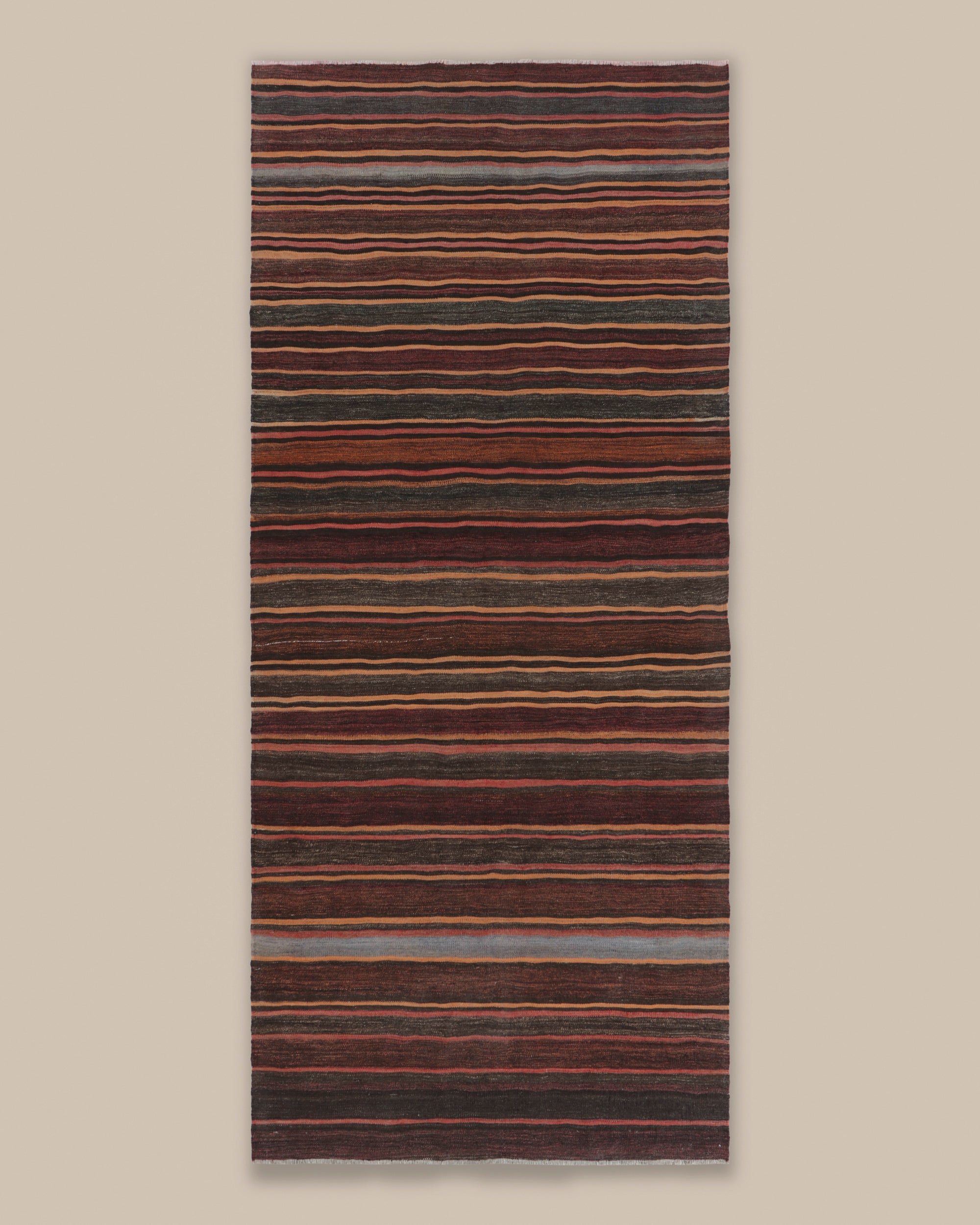 Shahsavan Red and Brown Stripe Runner