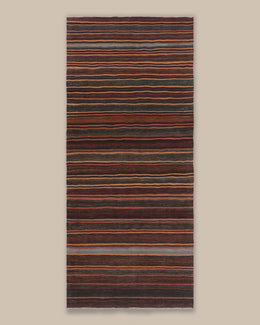 Shahsavan Red and Brown Stripe Runner