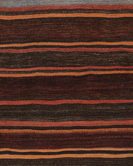 Shahsavan Red and Brown Stripe Runner