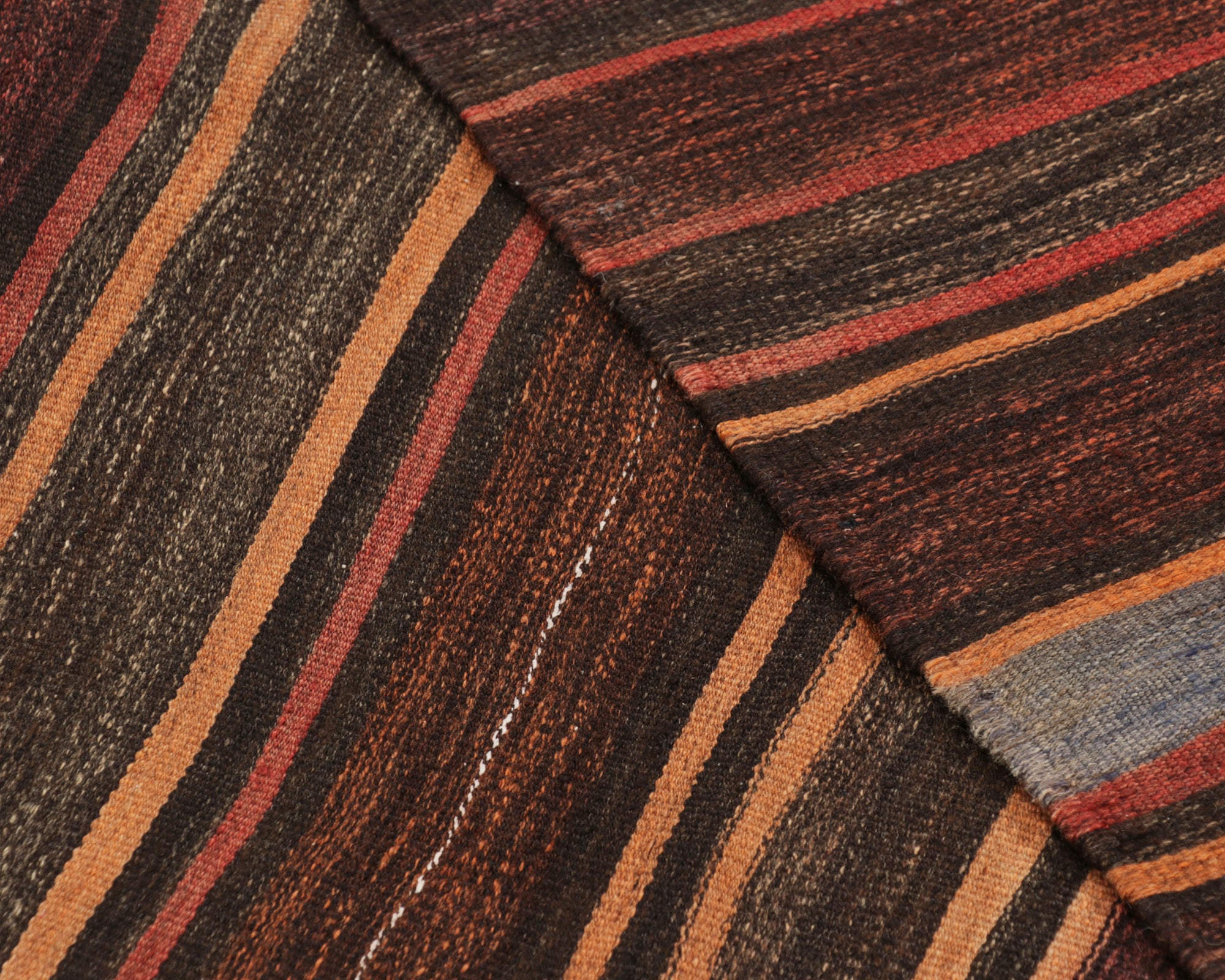 Shahsavan Red and Brown Stripe Runner