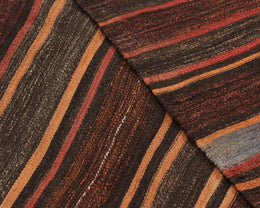 Shahsavan Red and Brown Stripe Runner