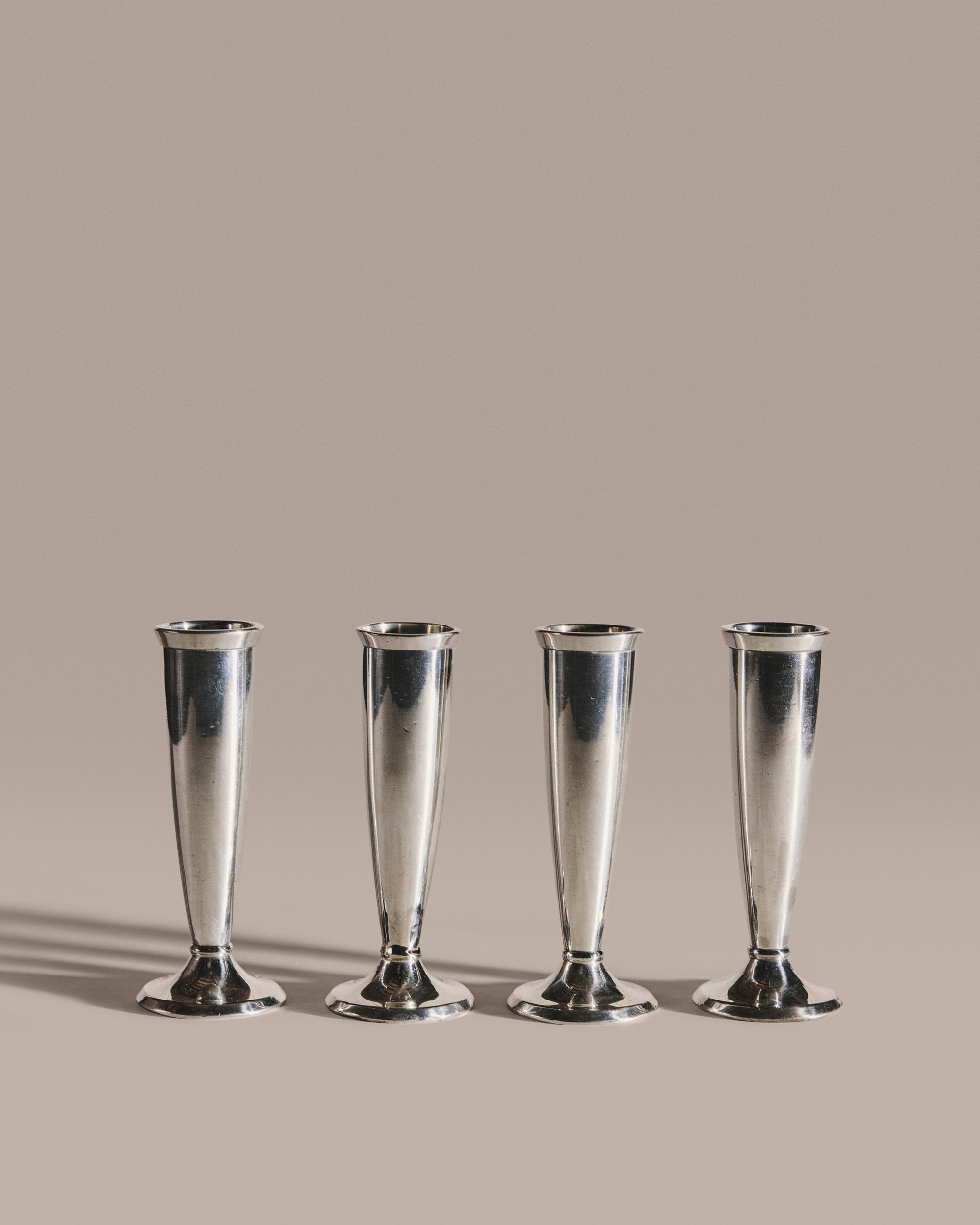 Silver Bud Vases