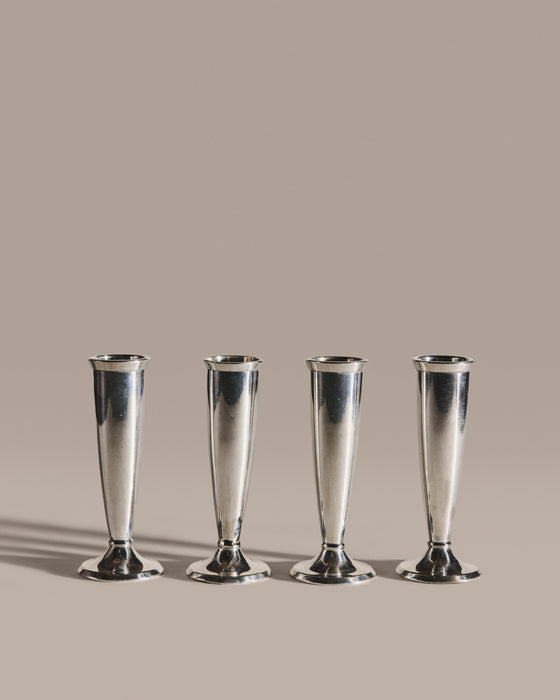 Silver Bud Vases