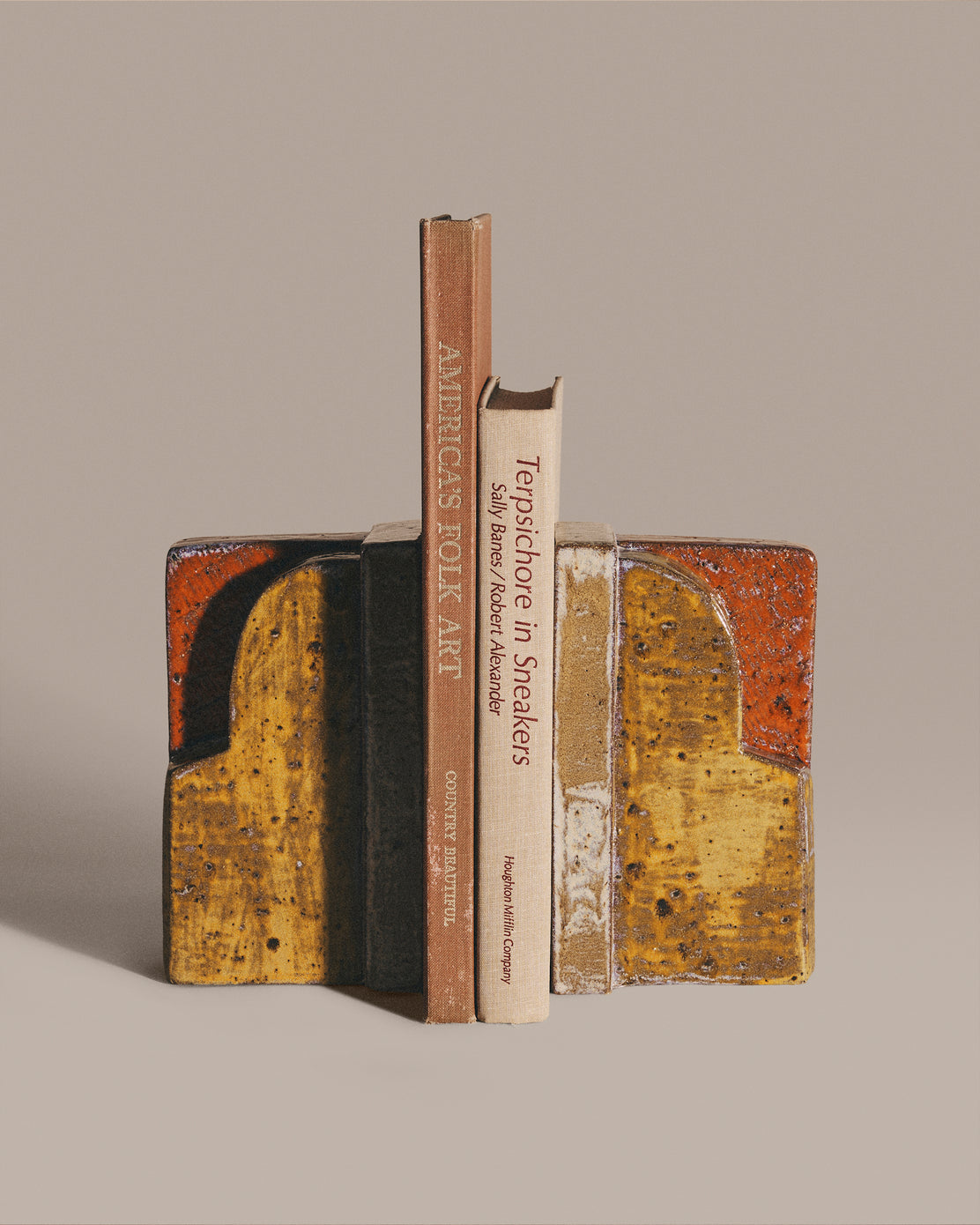 Tangerine Cut Out Bookends