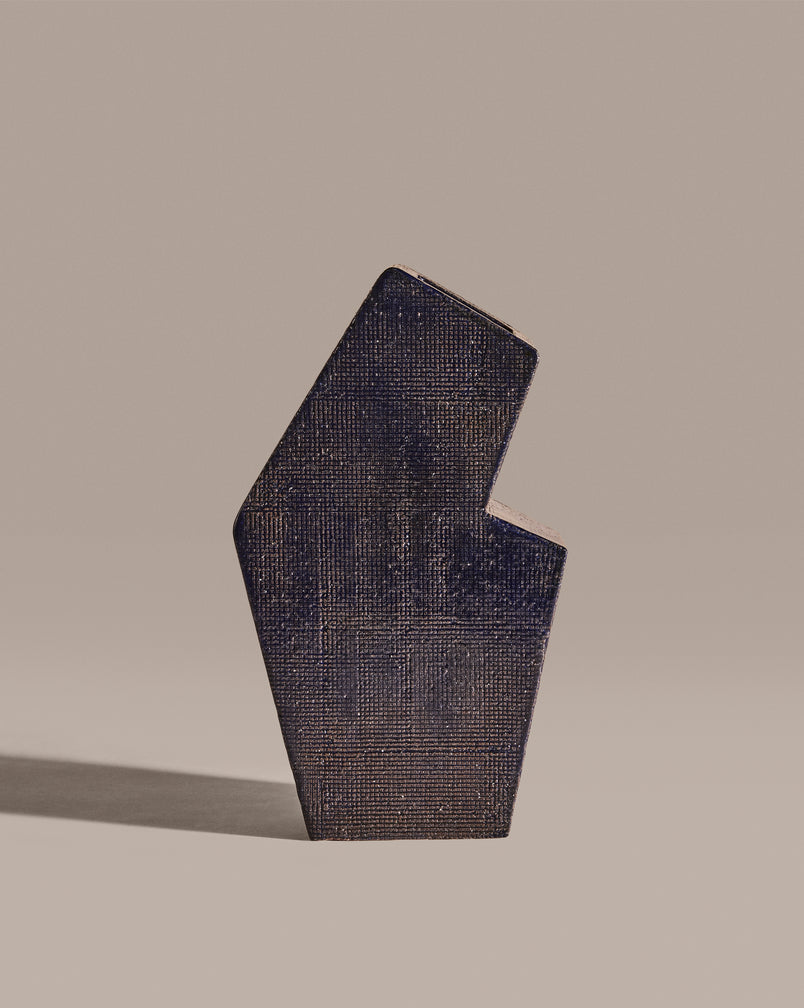 Textured Heptagonal Vase