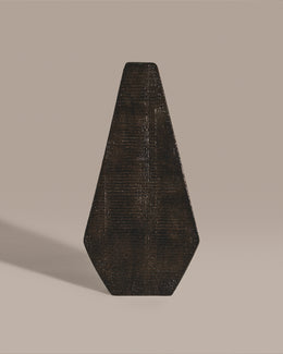 Textured Hexagonal Vase