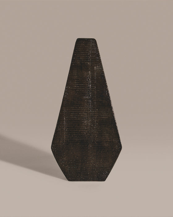 Textured Hexagonal Vase