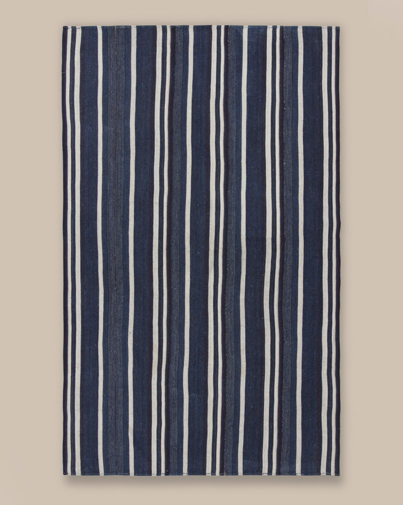 Turkish Navy Stripe Kilim