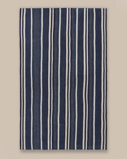 Turkish Navy Stripe Kilim