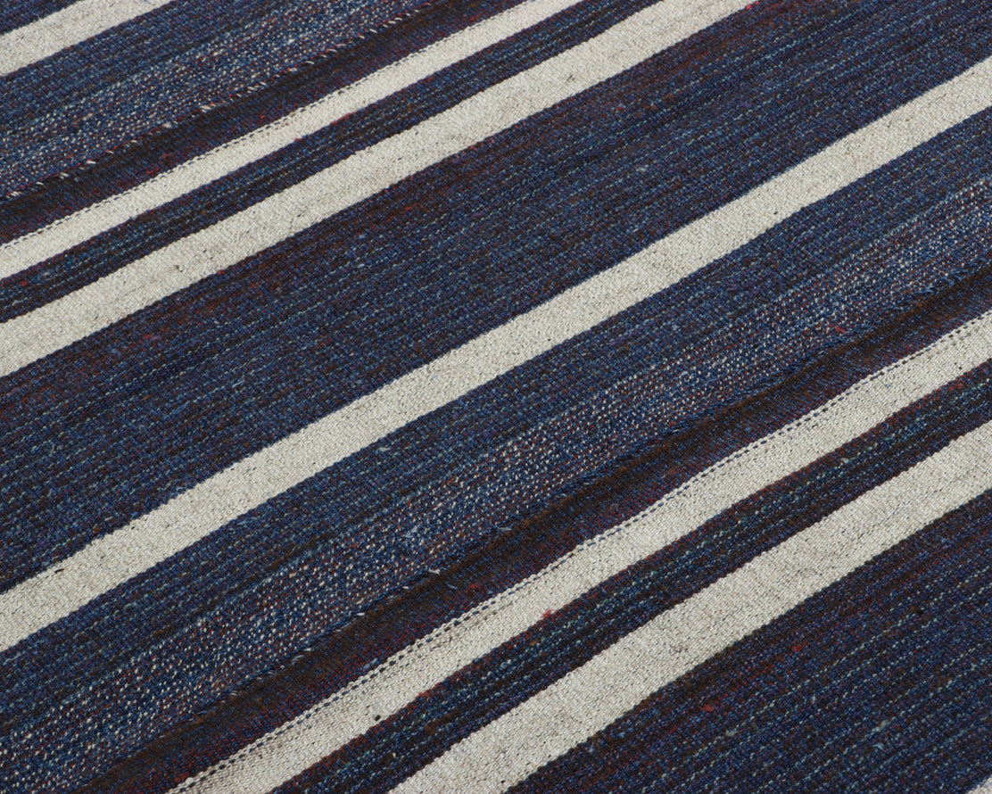 Turkish Navy Stripe Kilim