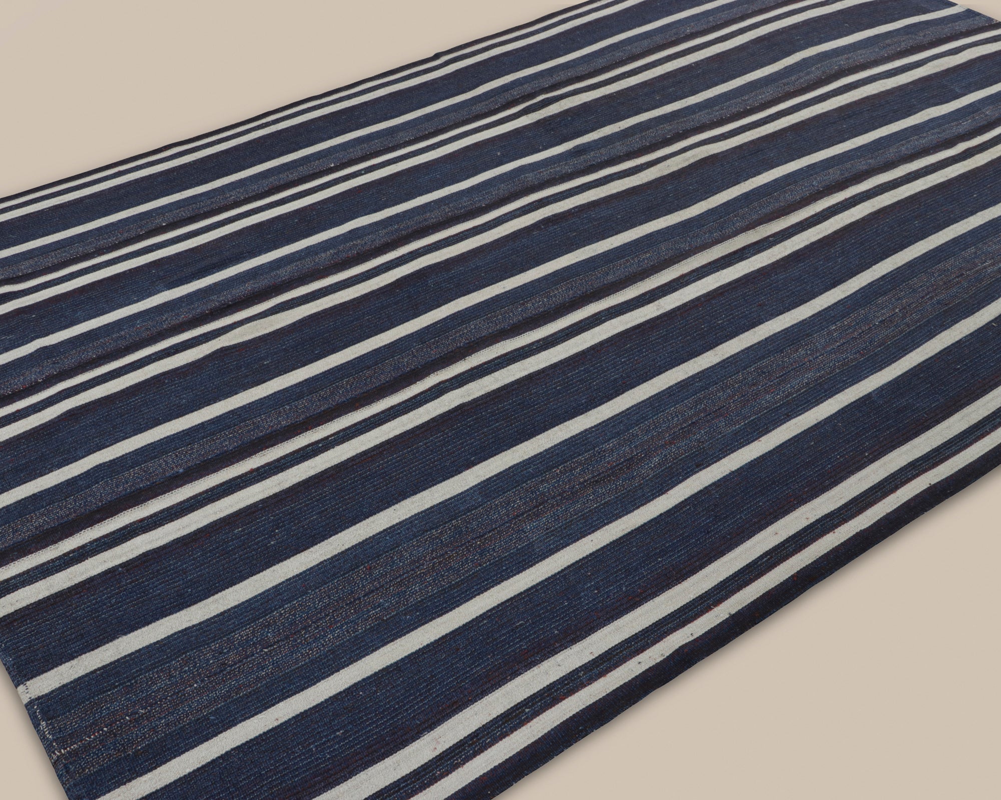 Turkish Navy Stripe Kilim