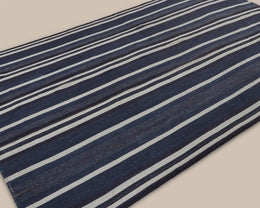 Turkish Navy Stripe Kilim