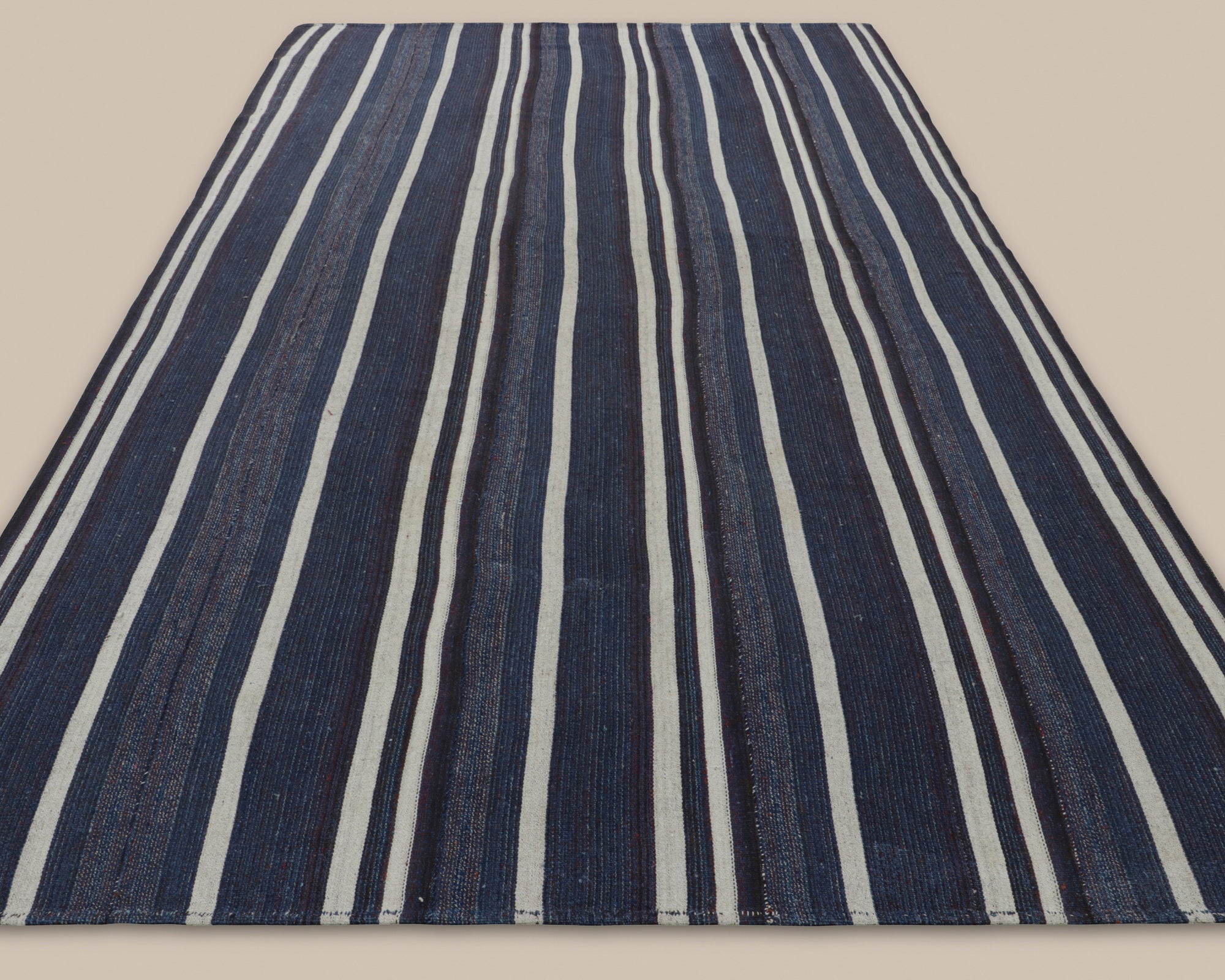 Turkish Navy Stripe Kilim