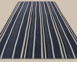 Turkish Navy Stripe Kilim