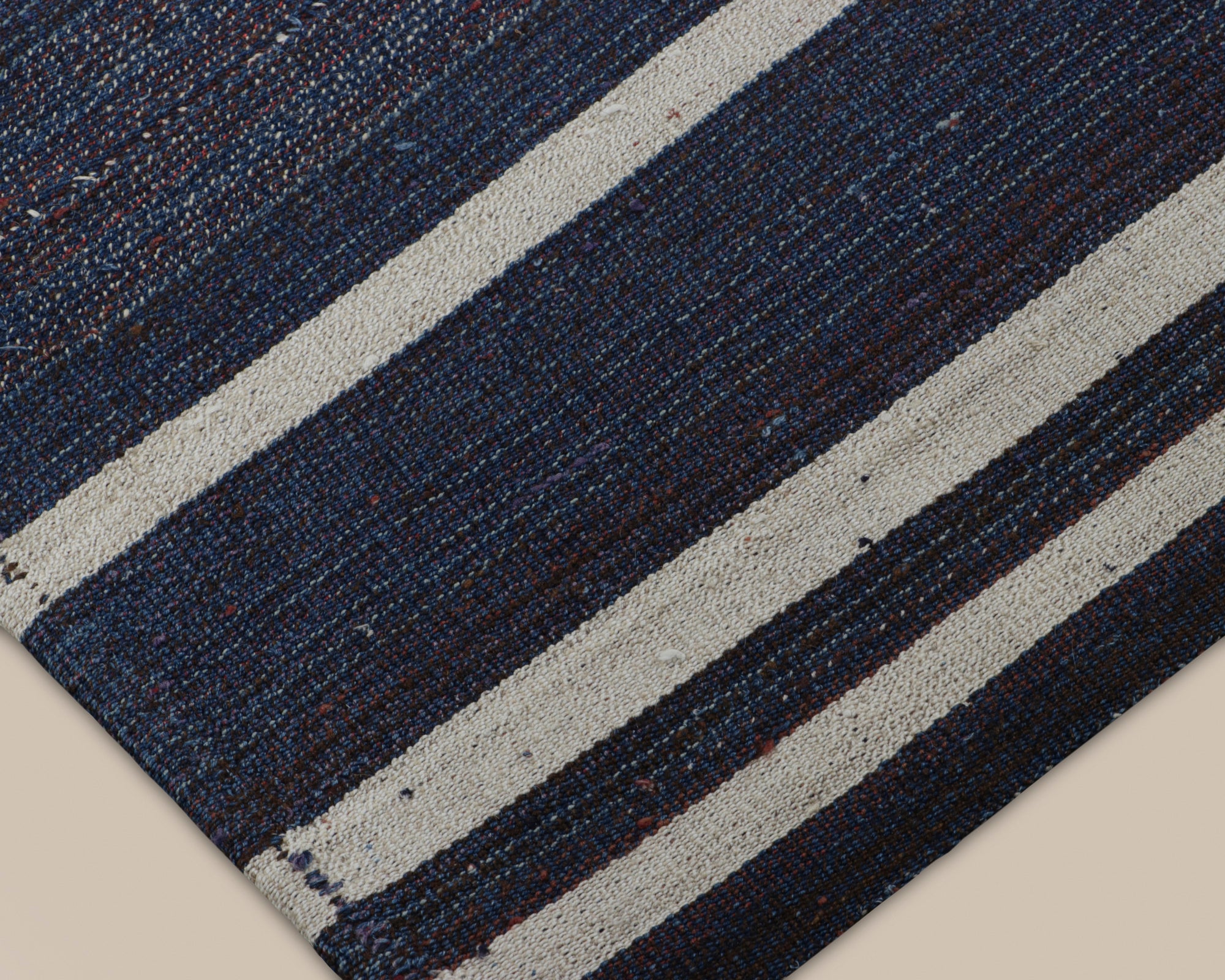 Turkish Navy Stripe Kilim
