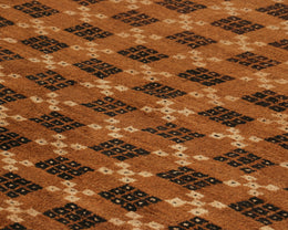 Turkish Beige and Black Geometric Rug