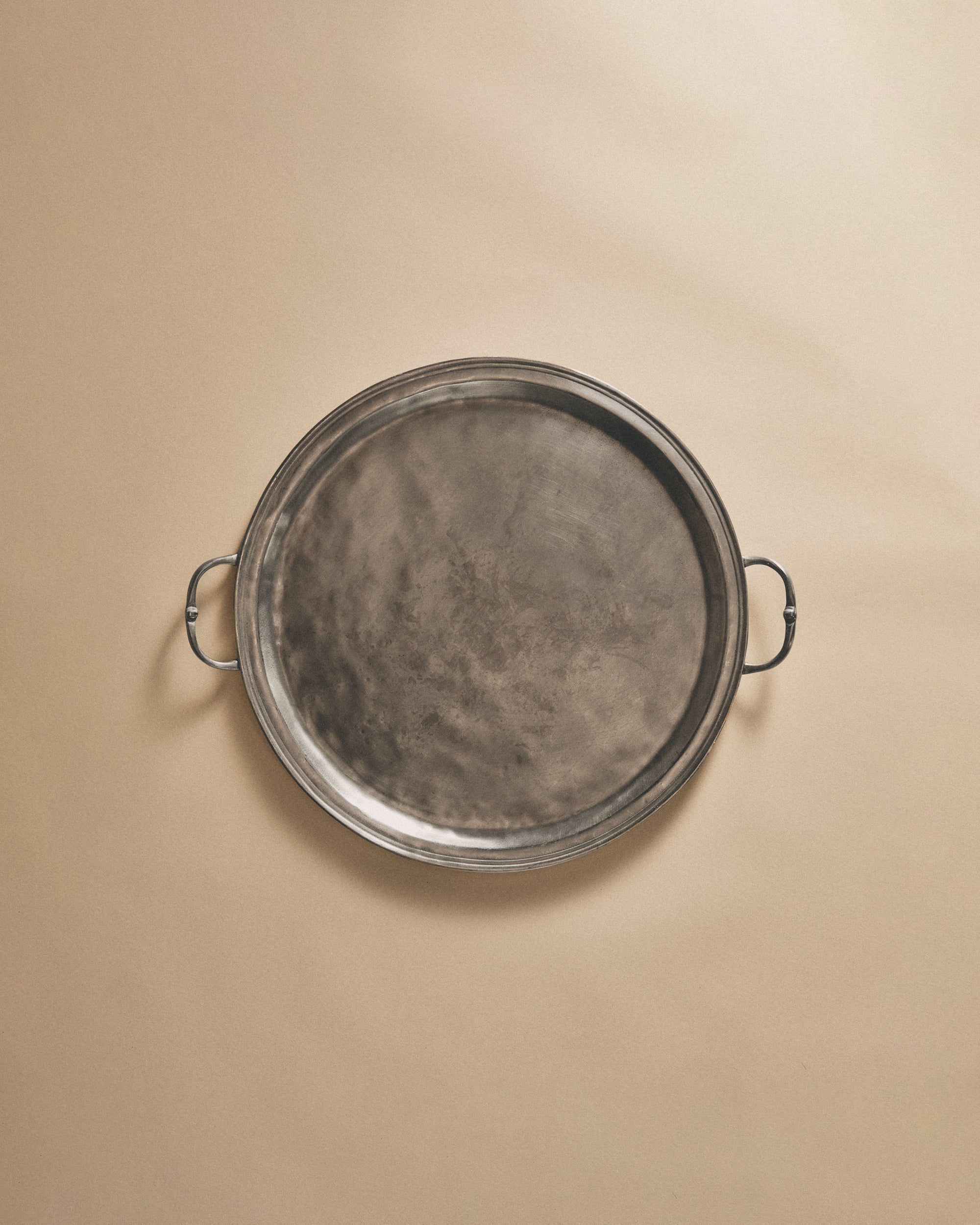 Round Tray with Handles, Large